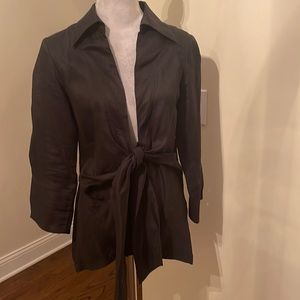 Neiman  Marcus 100% linen tie jacket